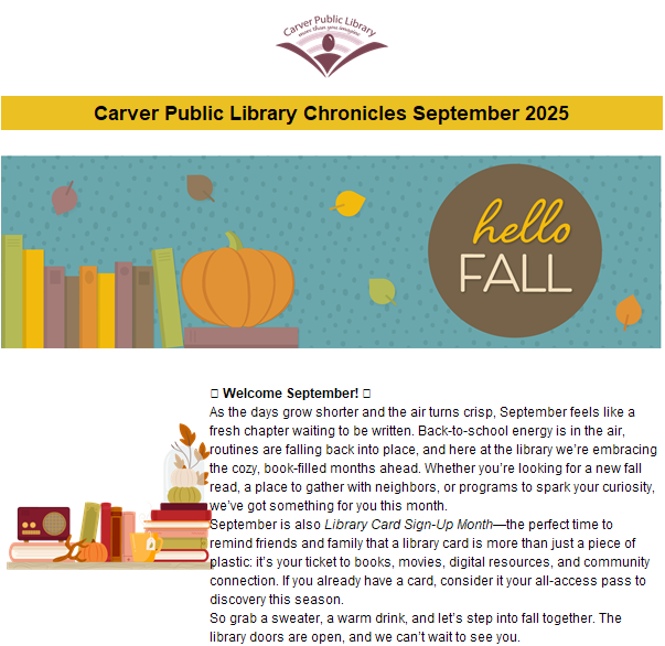Library Newsletter, September 2025